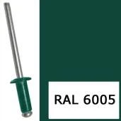 Заклепка 4,8*10 сталь RAL6005 темно-зеленый (500)